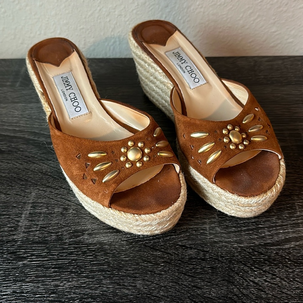 Gently used Jimmy Choo wedges … size 38
